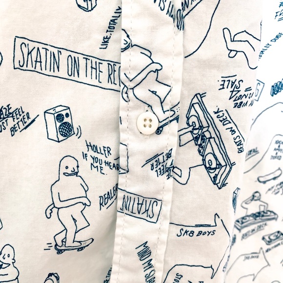 H&M Short Sleeve Shirt With Print - Picture 5 of 6